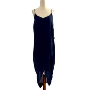 H&M midi high-low chiffon dress